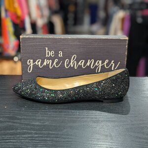 Ann Taylor Dawn Glitter Flat